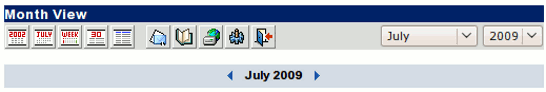 calendar toolbar